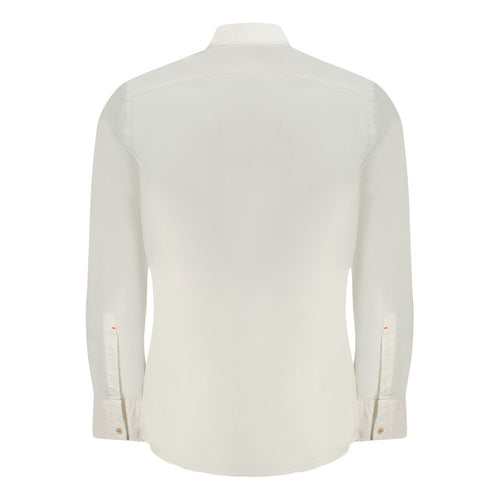 White Cotton Long Sleeve Shirt