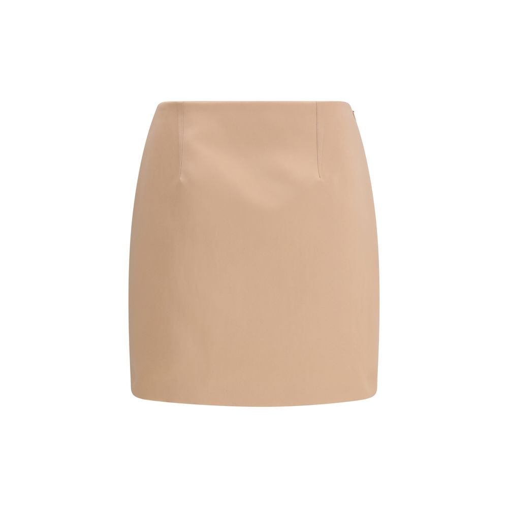 Multicolor Satin Mini Skirt