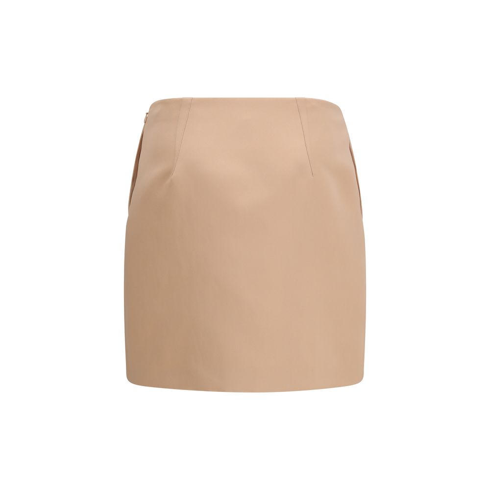 Multicolor Satin Mini Skirt
