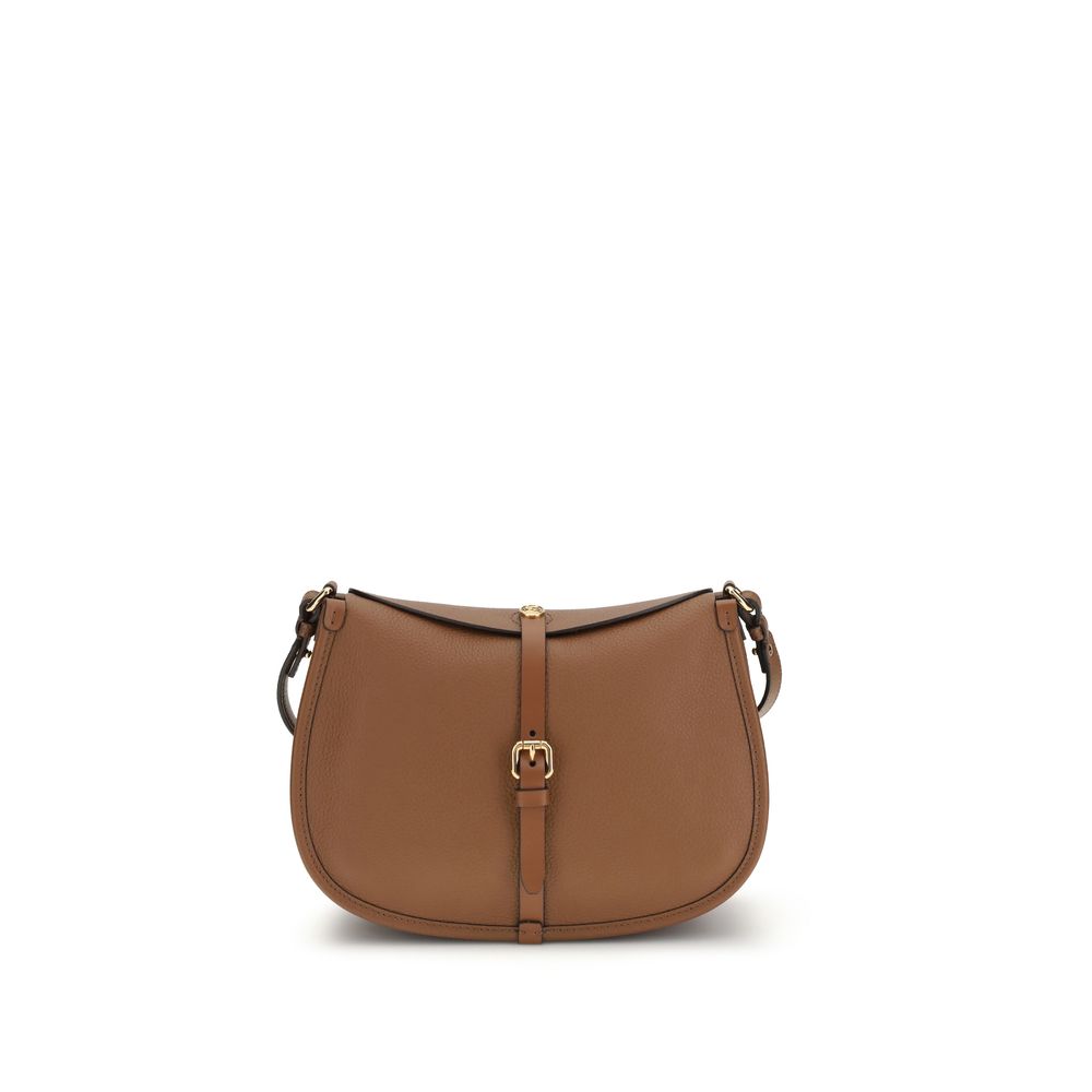 Medium Grained Leather Pony Shoulder Bag