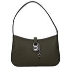 Green Grained Leather Handbag