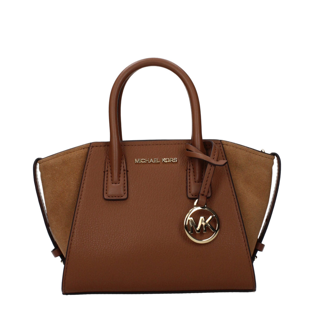 Brown Leather Convertible Handbag