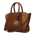 Brown Leather Convertible Handbag