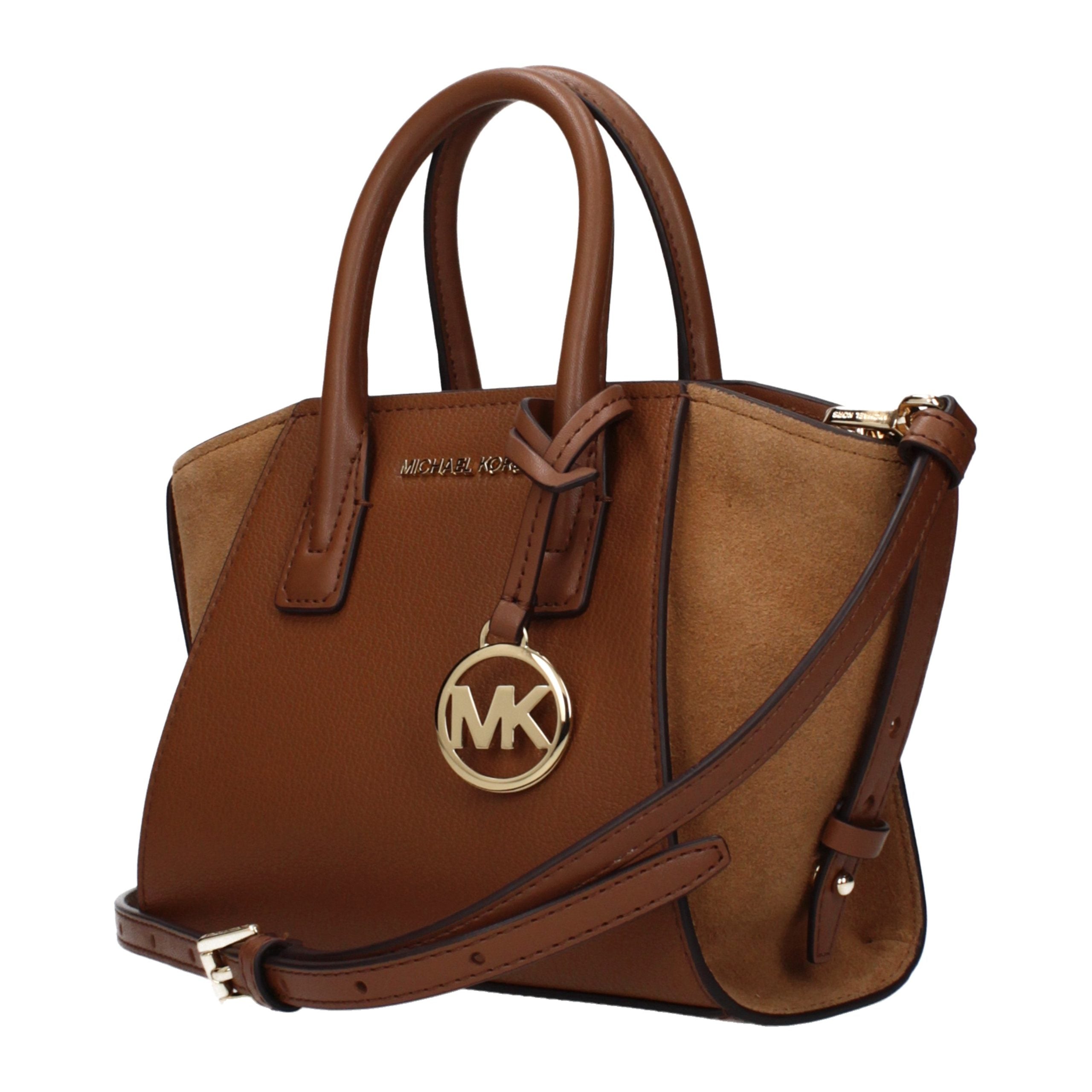 Brown Leather Convertible Handbag