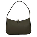 Green Grained Leather Handbag