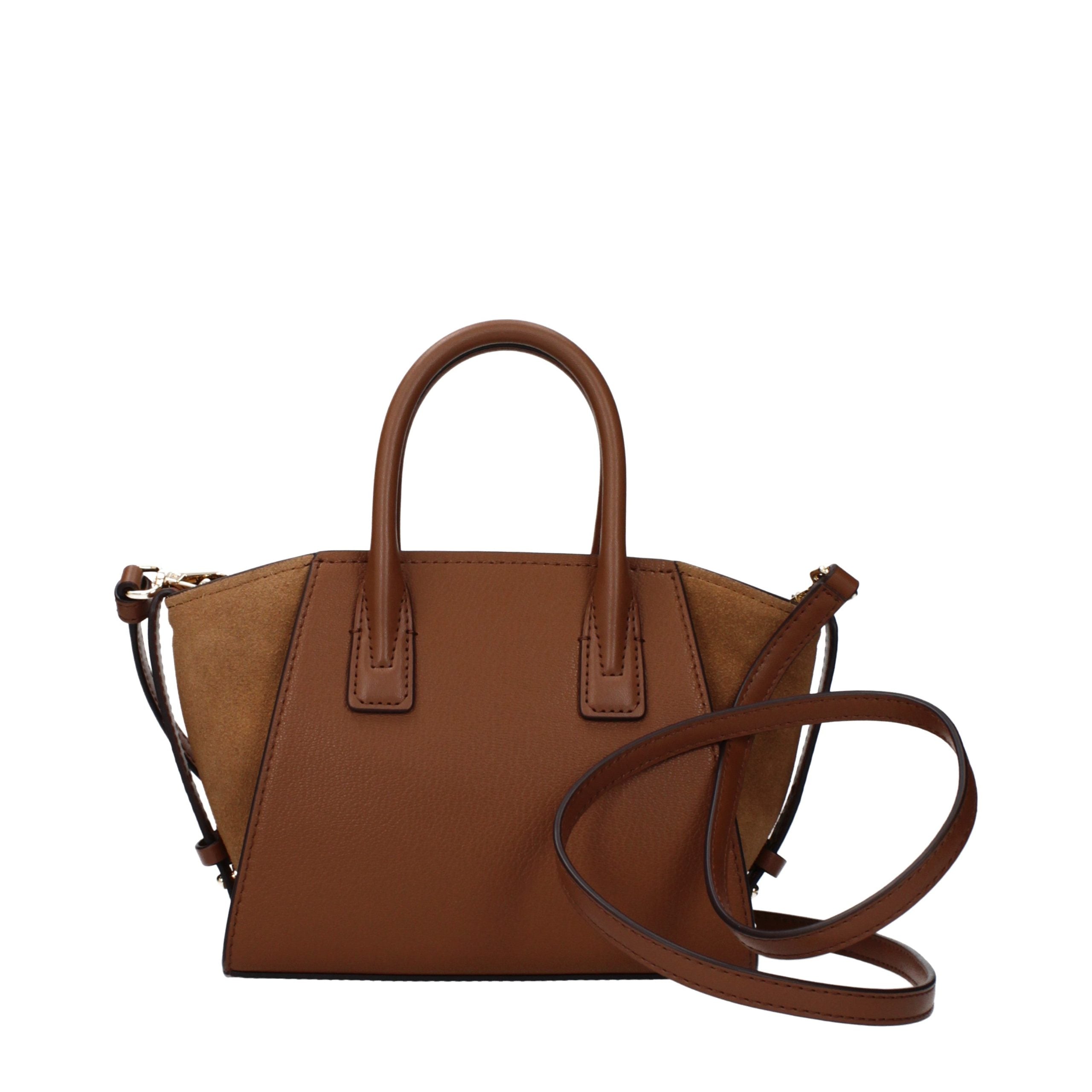 Brown Leather Convertible Handbag