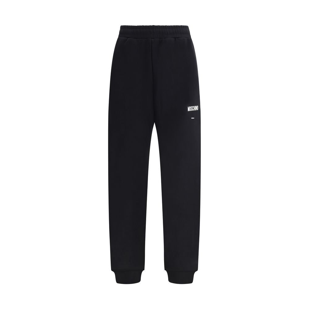 Black Cotton Casual Sweatpants
