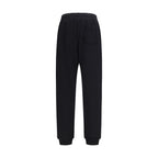 Black Cotton Casual Sweatpants