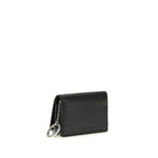 Poodle Print Recycled Leather Card Holder With Key Ring