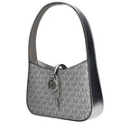 Silver Metallic Fabric Handbag