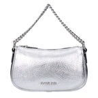 Silver Leather Handbag