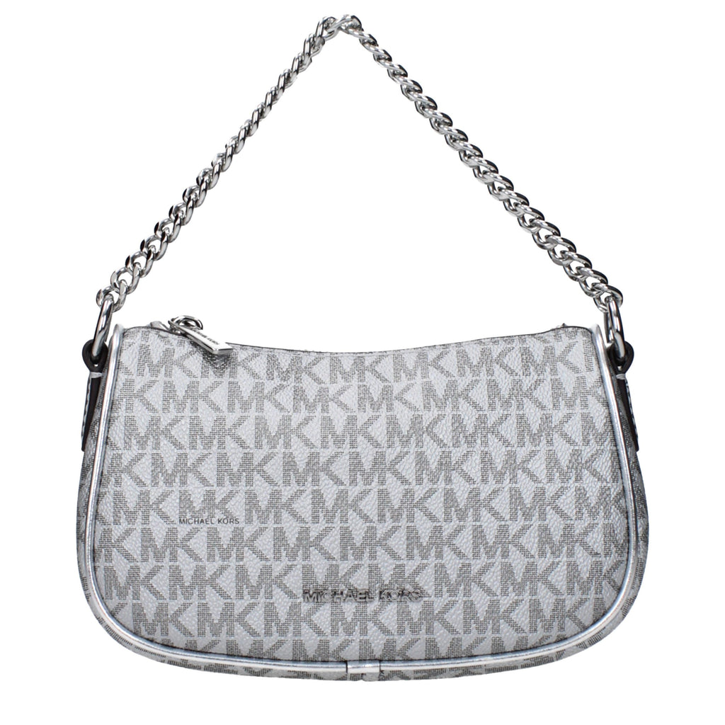 Silver Fabric Handbag