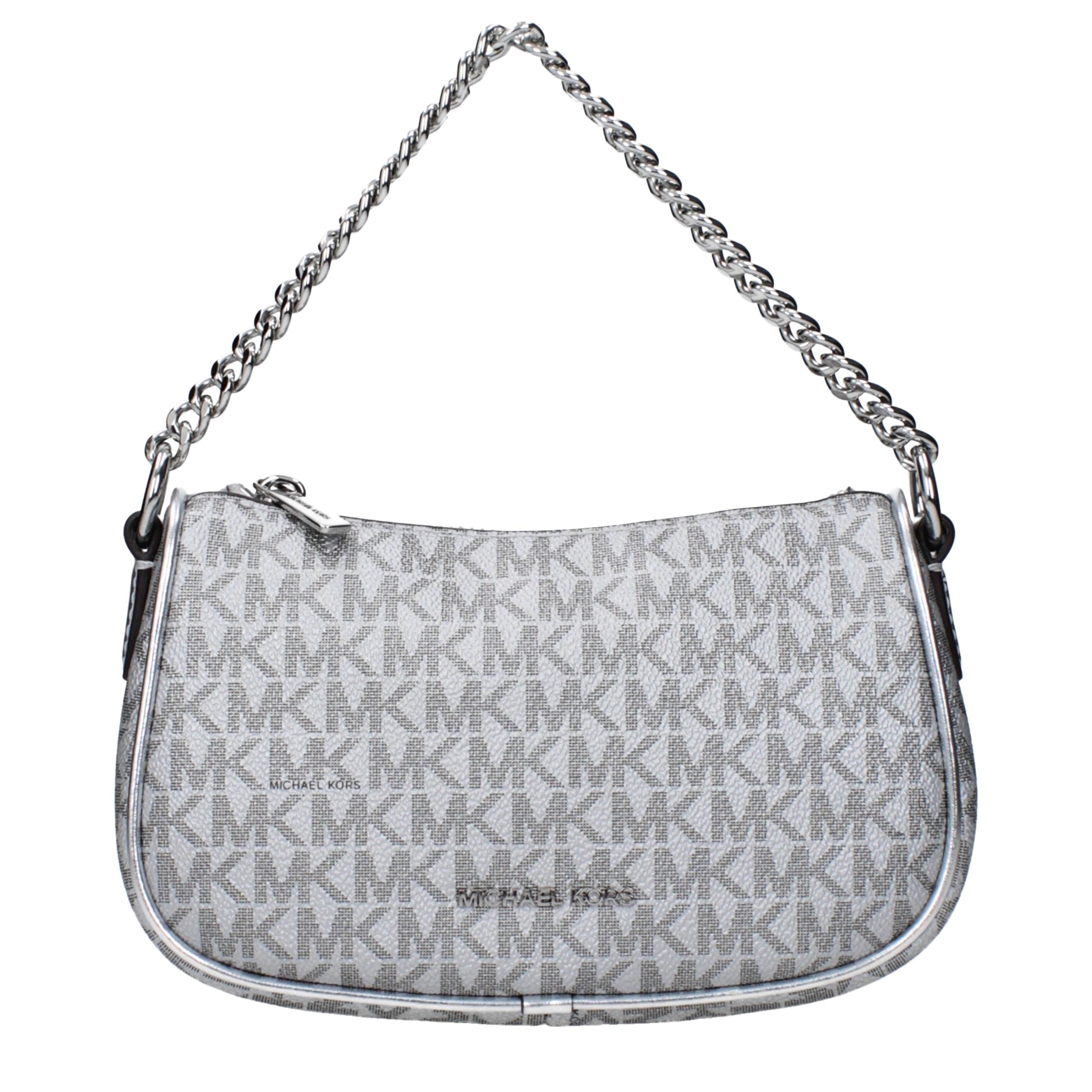 Silver Fabric Handbag