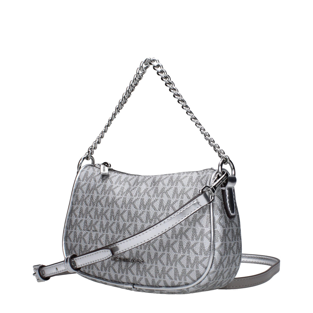 Silver Fabric Handbag