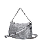 Silver Fabric Handbag