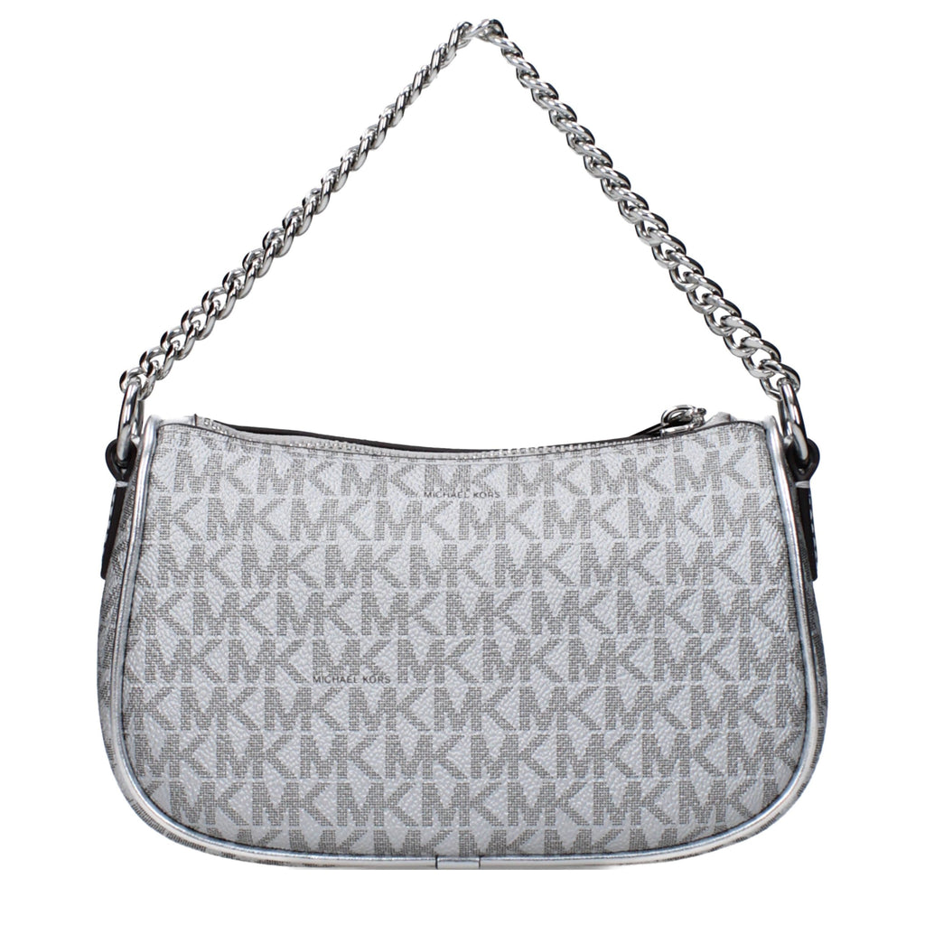 Silver Fabric Handbag