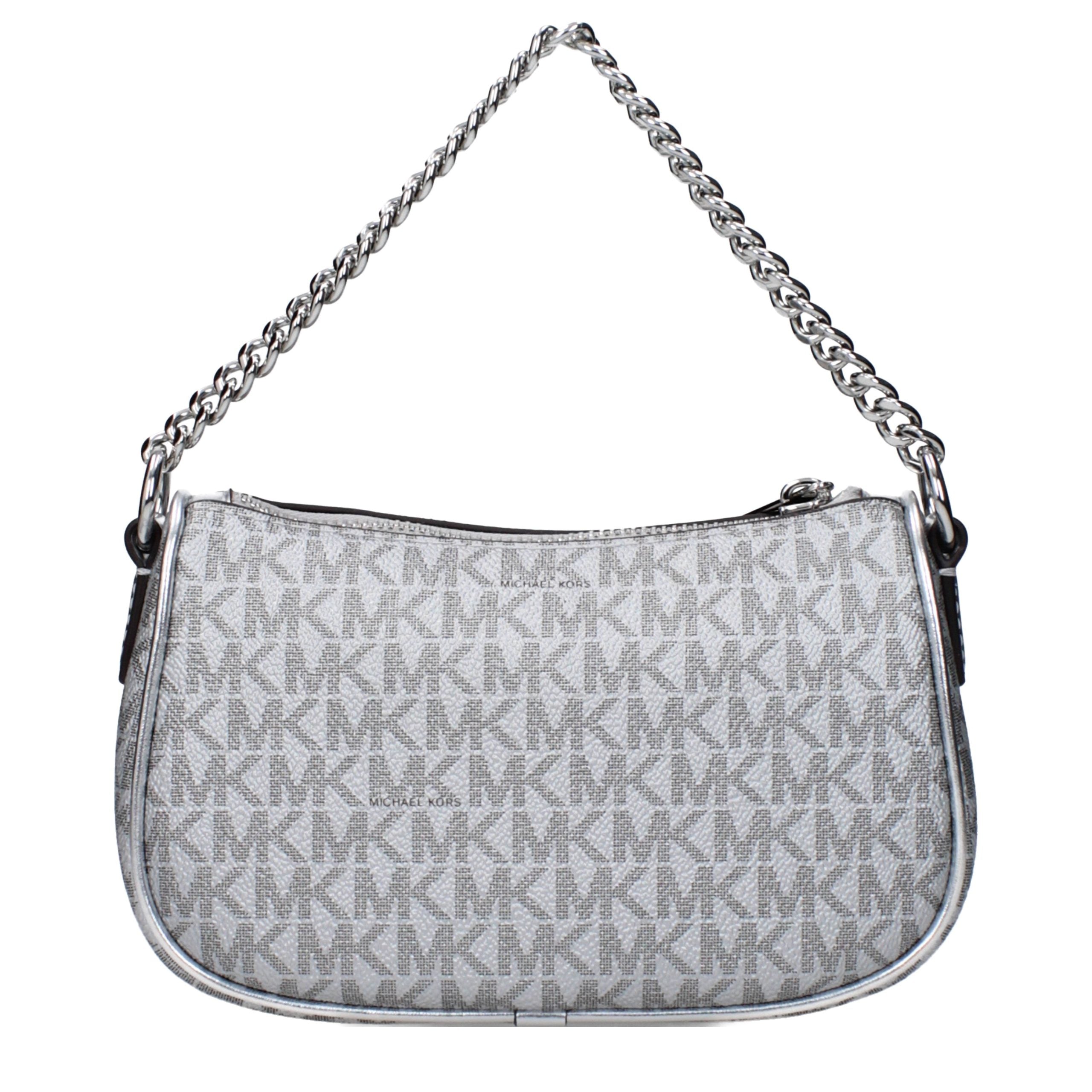 Silver Fabric Handbag