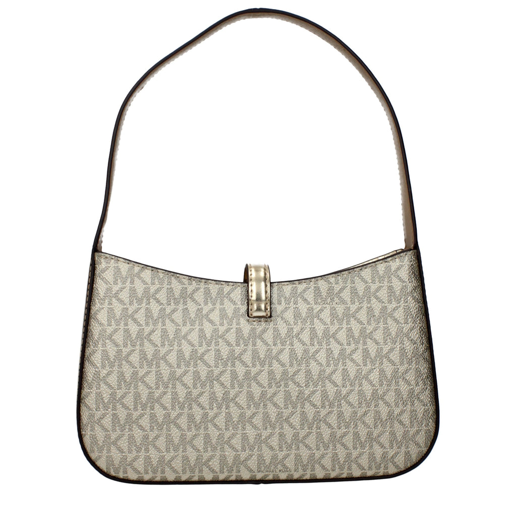 Gold Metallic Effect Fabric Handbag