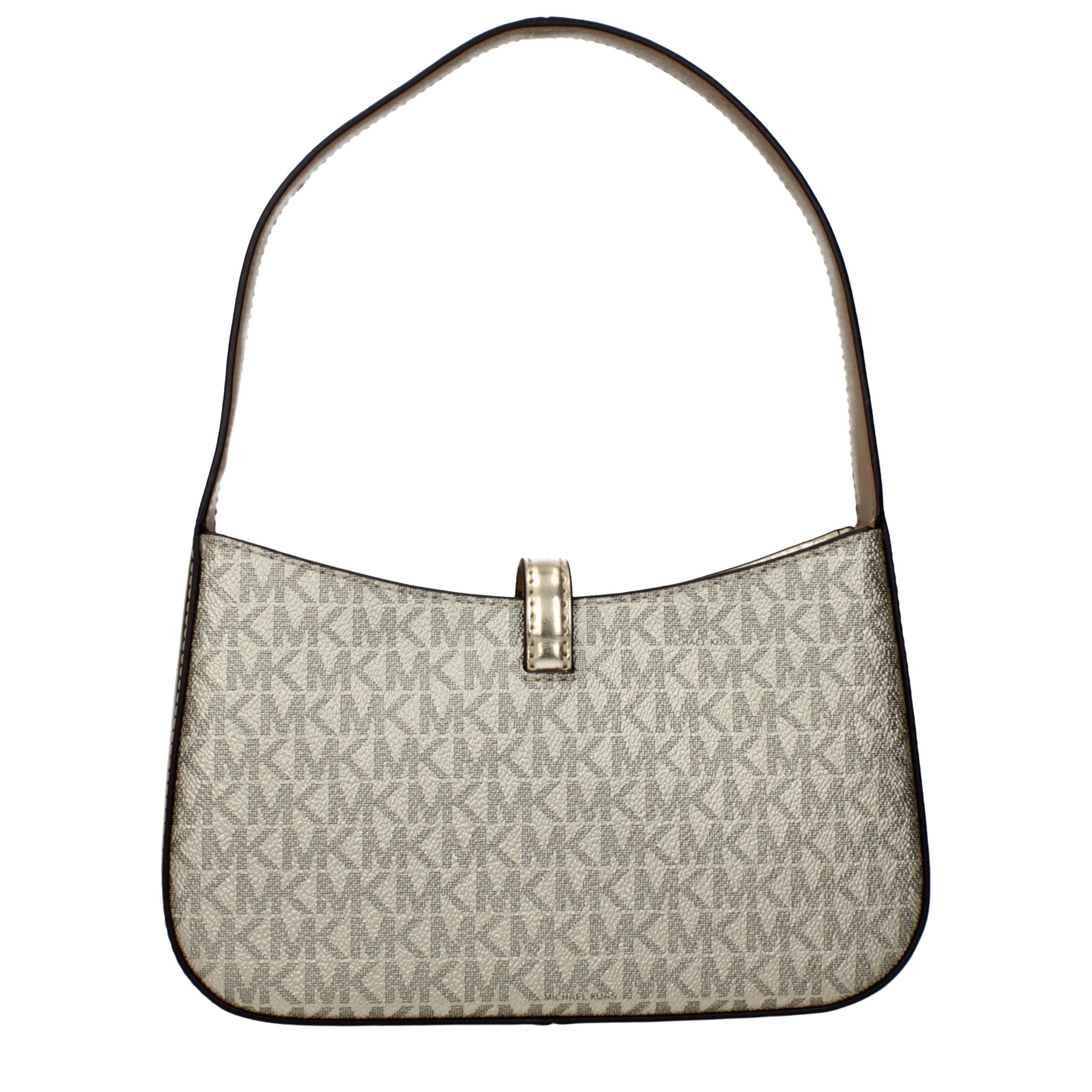 Gold Metallic Effect Fabric Handbag