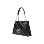 Large Quilted Geometric Polyurethane Handbag