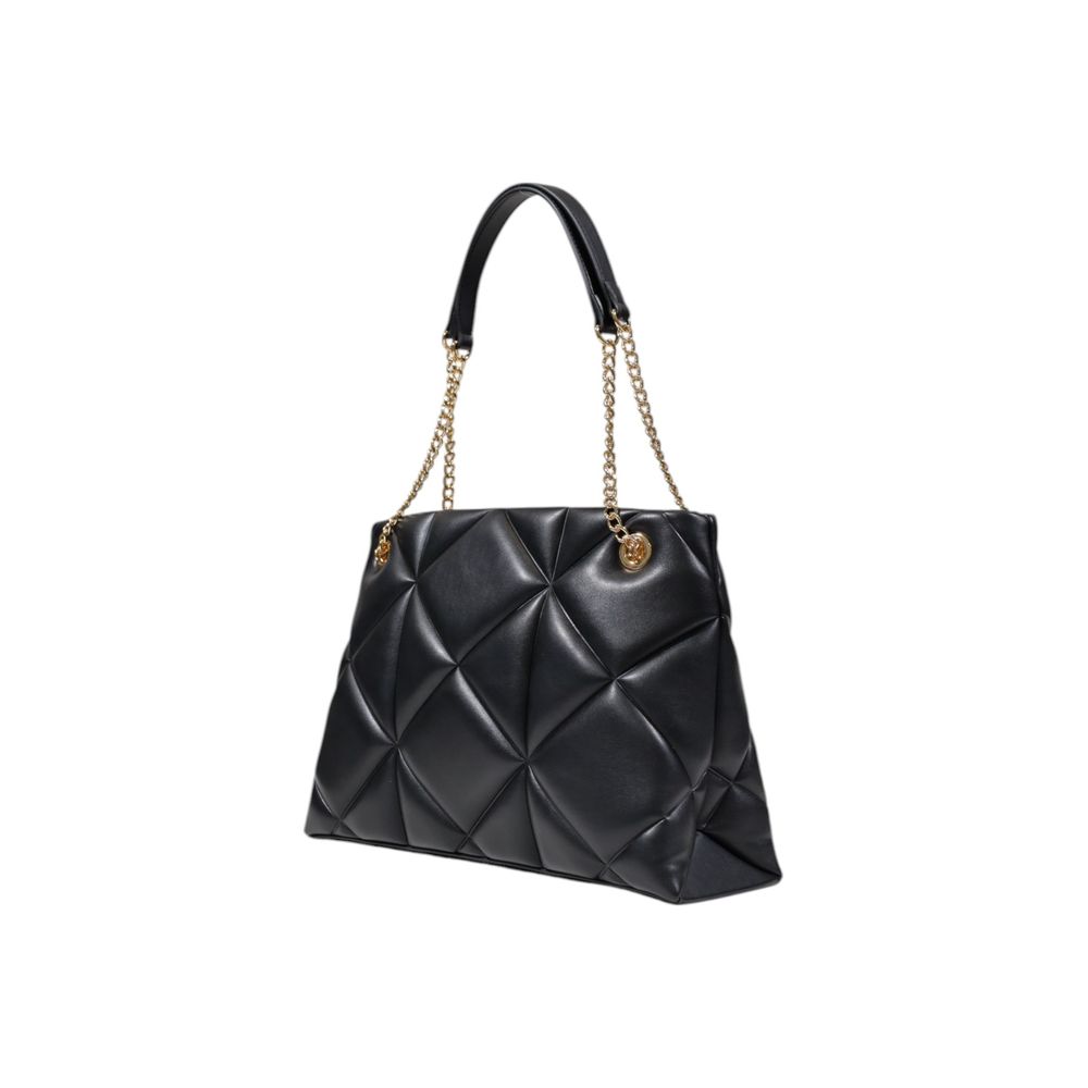 Large Quilted Geometric Polyurethane Handbag