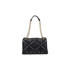 Medium Quilted Geometric Polyurethane Handbag