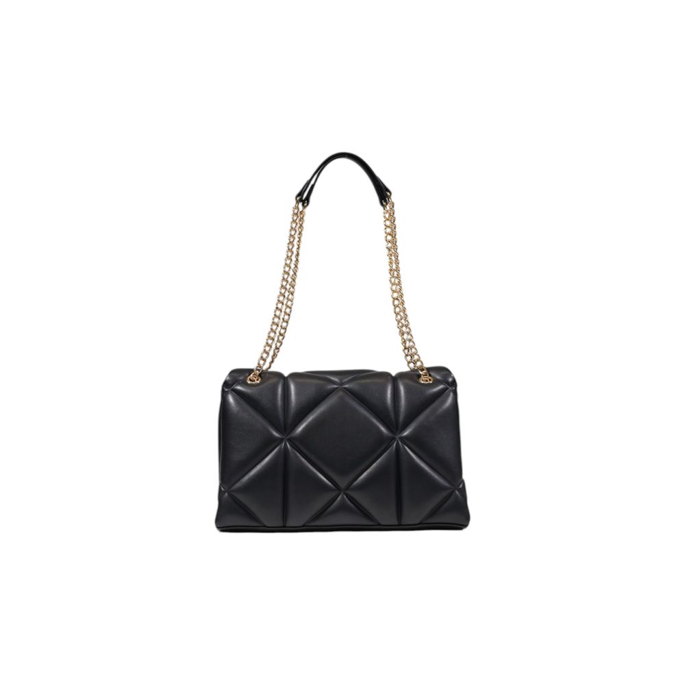Medium Quilted Geometric Polyurethane Handbag