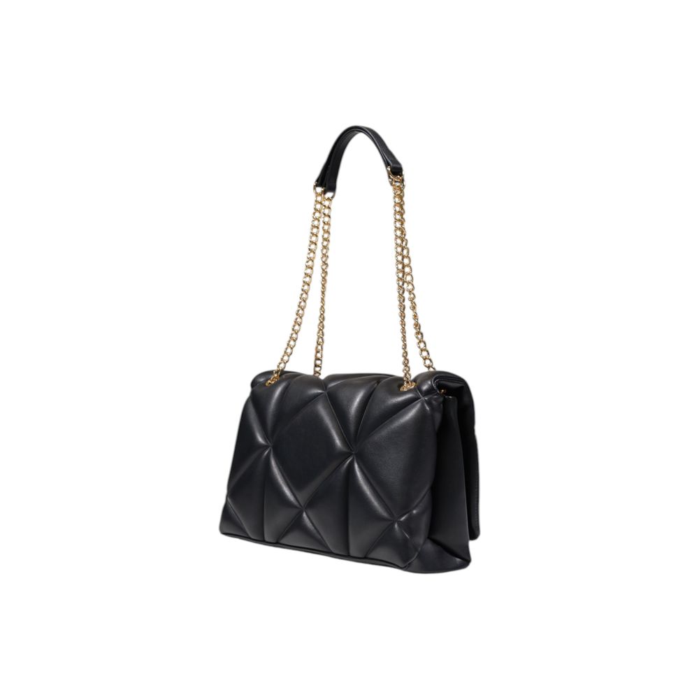 Medium Quilted Geometric Polyurethane Handbag
