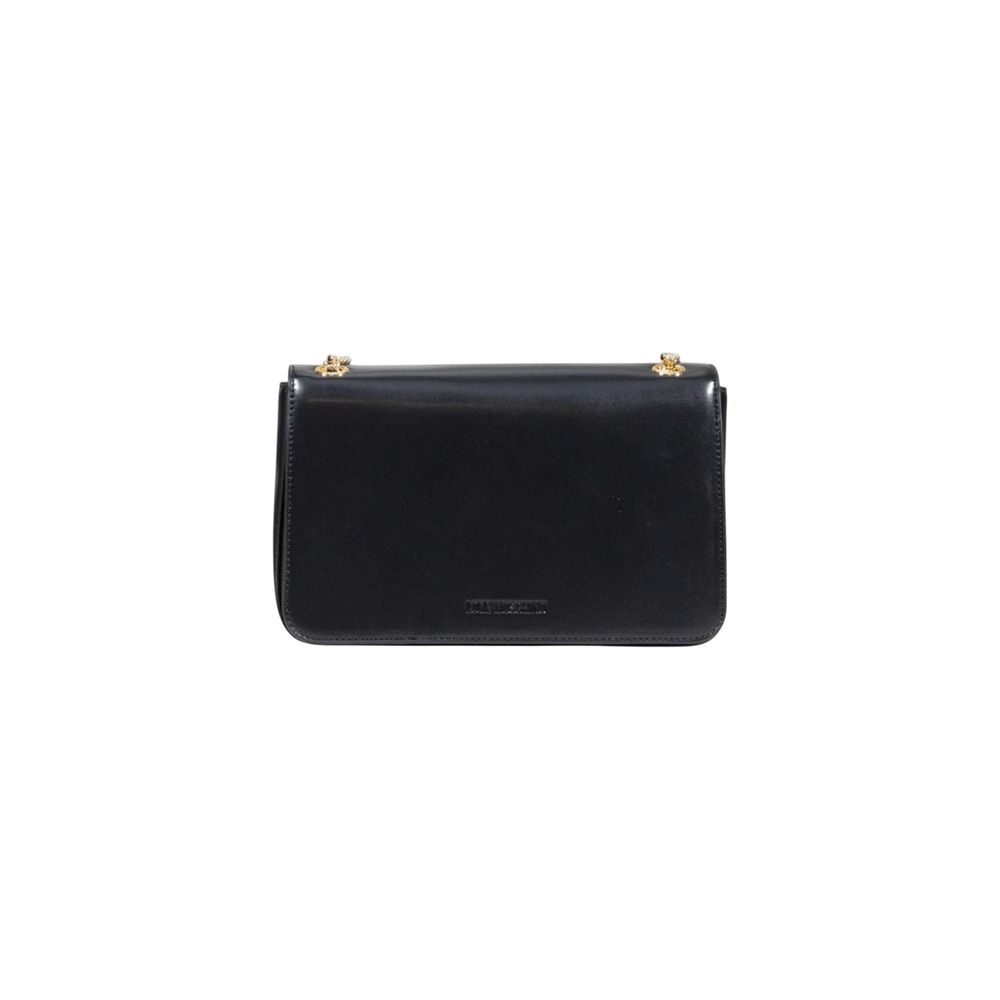 Medium Polyurethane Heart Flap Chain Shoulder Bag