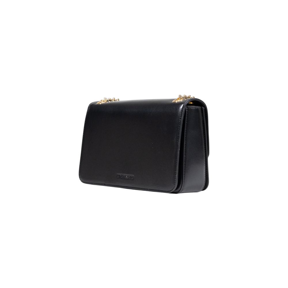 Medium Polyurethane Heart Flap Chain Shoulder Bag