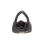 Padded Nylon Medium Heart Logo Top Zip Handbag