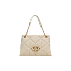 Large Quilted Eco-Leather Handbag
