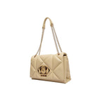 Medium Geometric Quilted Chain Strap Handbag