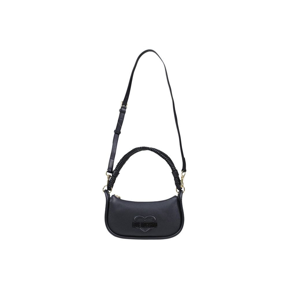 Small Polyurethane Handbag With Heart Logo