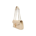 Medium Faux Leather Handbag with Gold Heart Detail