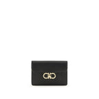 Hammered Calfskin Gancini Keyring Wallet