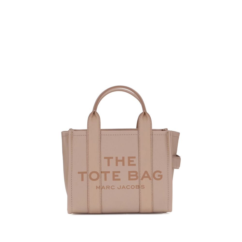 Small Multicolor Grained Leather Tote Handbag