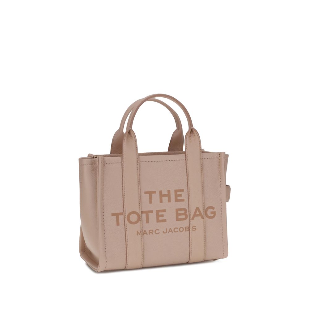 Small Multicolor Grained Leather Tote Handbag