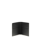 Hammered Calfskin and Coated Fabric Monogram Wallet