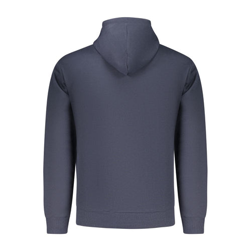 Cotton-Polyester Blue Hoodie