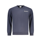 Blu Cotton-Polyester Crew Sweatshirt