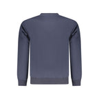 Blu Cotton-Polyester Crew Sweatshirt