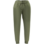 Green Cotton-Blend Track Pant