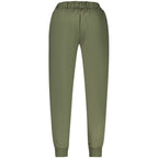 Green Cotton-Blend Track Pant