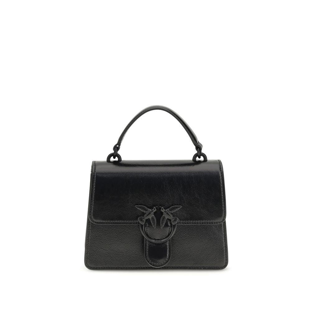 Mini Shiny Goatskin Love One Top Handbag