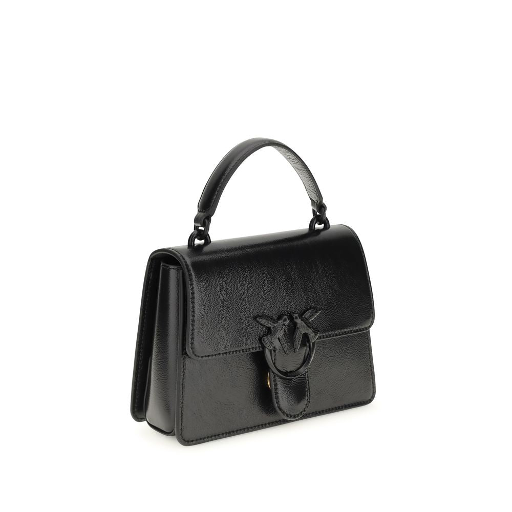 Mini Shiny Goatskin Love One Top Handbag