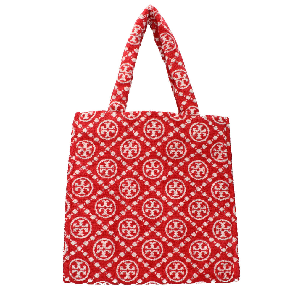 Red Cotton Terry Shoulder Bag