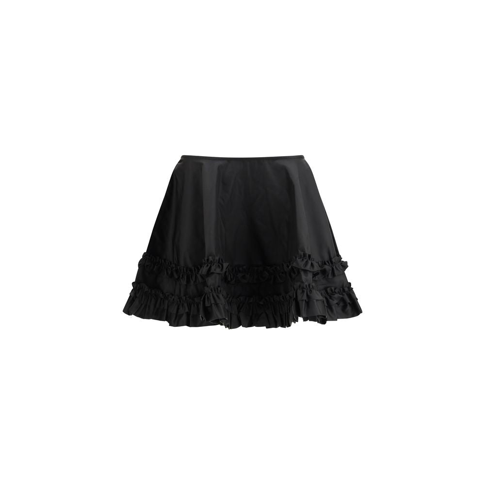 Duchesse Nylon Mini Frill Skirt