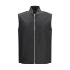Brown Polyamide Sleveless Jacket