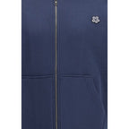 Boke Flower Embroidered Zip Hoodie